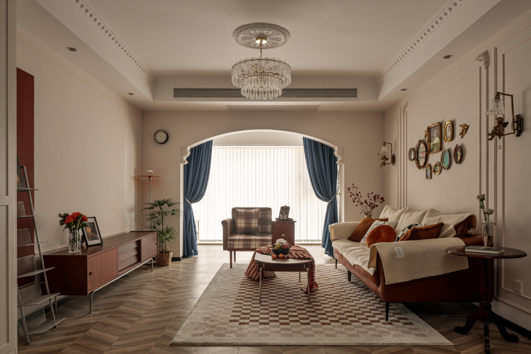 装修案例 | 132㎡法式复古风情,夫妻2人演绎一场永不褪色的日常浪漫