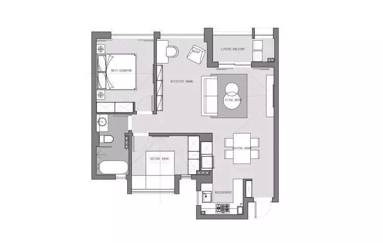 89平北欧风常规小户型,打破空间隔断倍感自在!