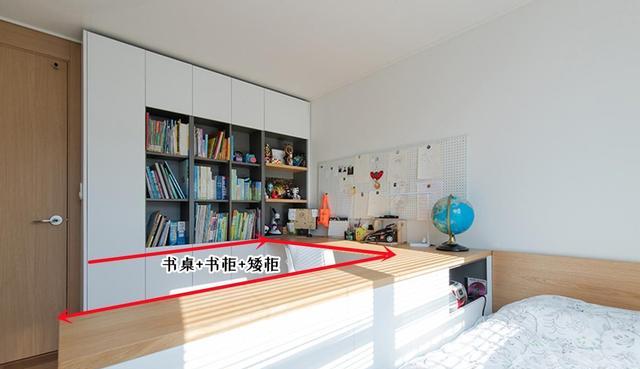 想要衣帽间,没必要占一间房,卧室拆两半,U型半敞开式也挺香!