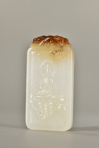 和田玉籽料|和田玉籽料观音牌