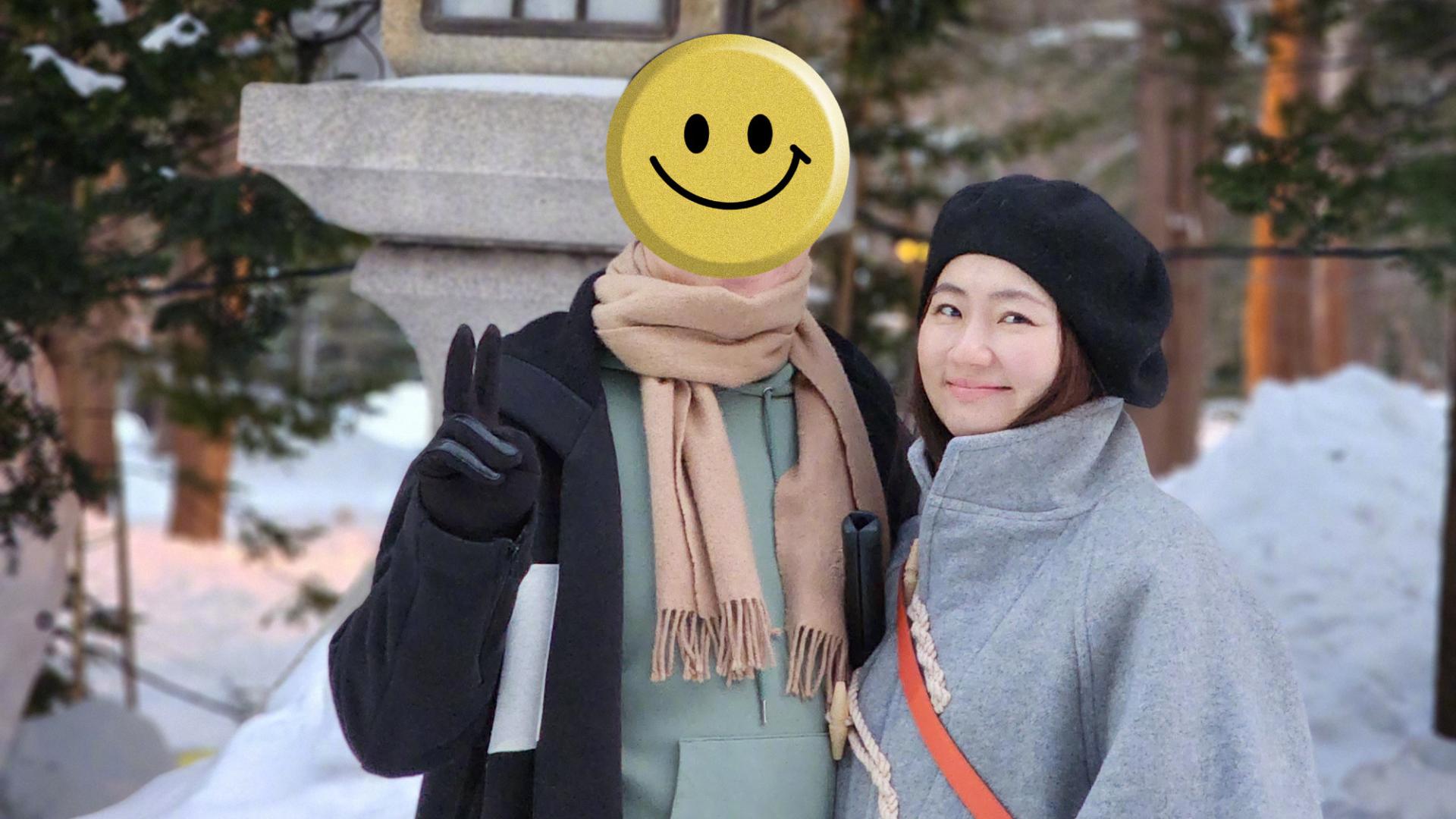 Selina|41岁Selina情人节秀恩爱，首晒与34岁男友合影，两人雪中比心好般配