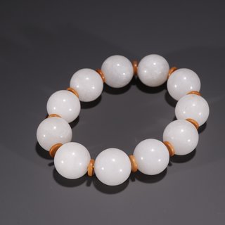 和田玉籽料|旧藏·和田玉籽料圆珠手串