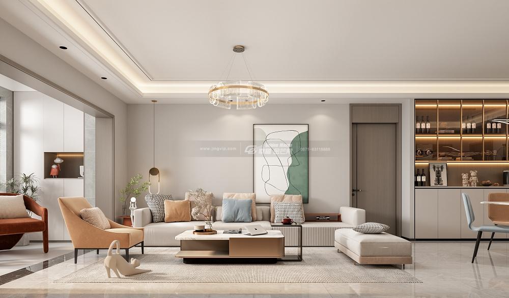 银海泊岸 145㎡ 现代风格|惬意舒适,点亮生活格调