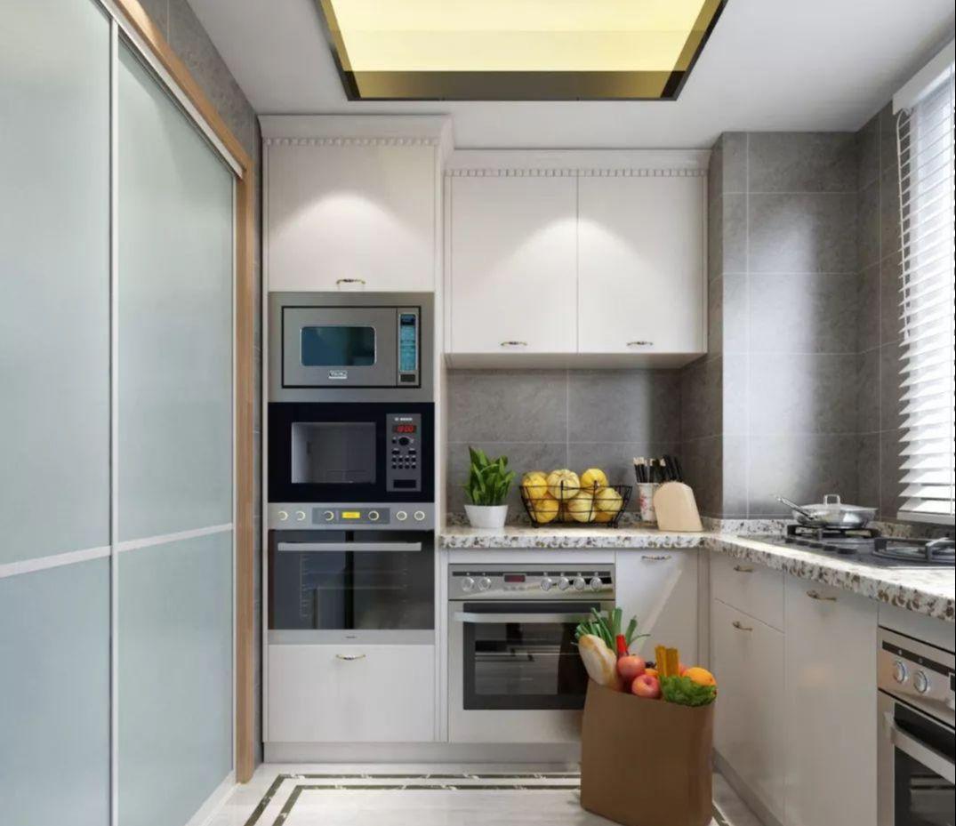 如果厨房空间够用,定做一个高柜吧,让你家厨房好用又高大上