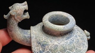 和田玉籽料|明以前 和田玉籽料受沁 赑屓 水丞 水注 摆件