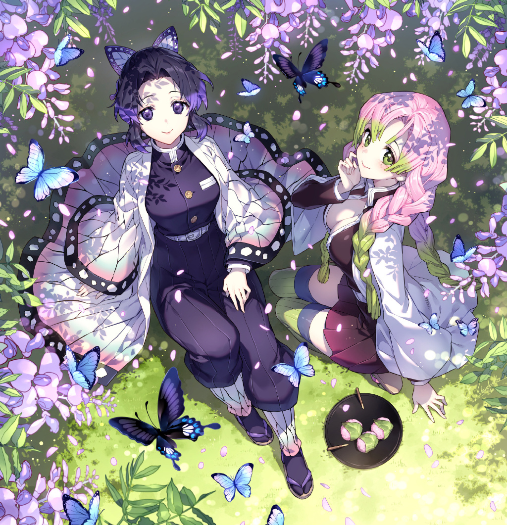 |【动漫壁纸】“玲珑云髻生花样，飘摇风袖蔷薇香”蝴蝶忍壁纸特辑