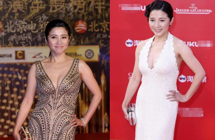 柳岩|16位女星红毯深V造型：鞠婧祎、杨紫缝高领口，柳岩大方秀曲线