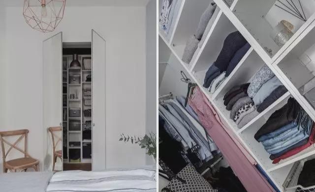 晒我46平小户型,柜子悬空5公分上挂,一装完深得朋友喜爱