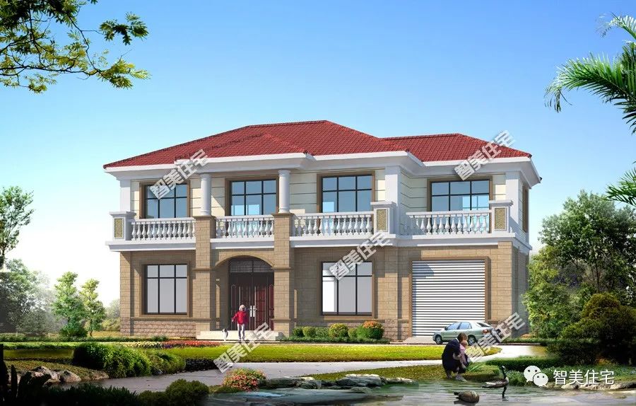 厨房单独建,带车库的两层自建别墅,这样建房到底实用吗?