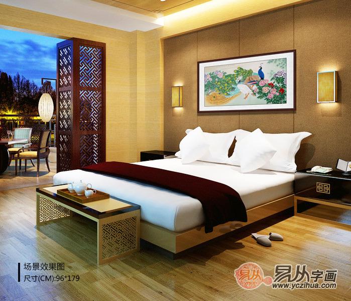 国画牡丹挂客厅装饰 提升家居品位和艺术氛围