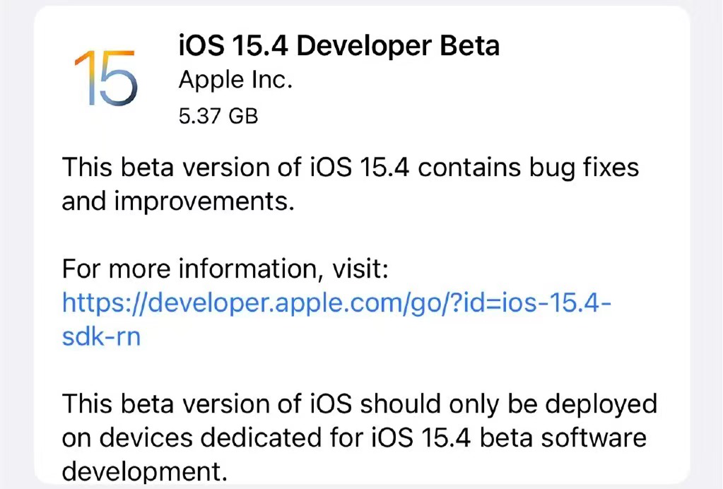 ios15|iOS 15.4支持戴口罩解锁了