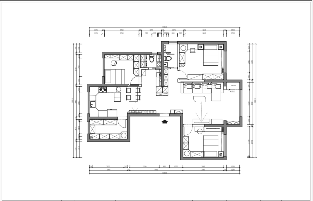 【金碧汇虹苑】丨135㎡新房装修,巧妙设计丰富空间层次美感