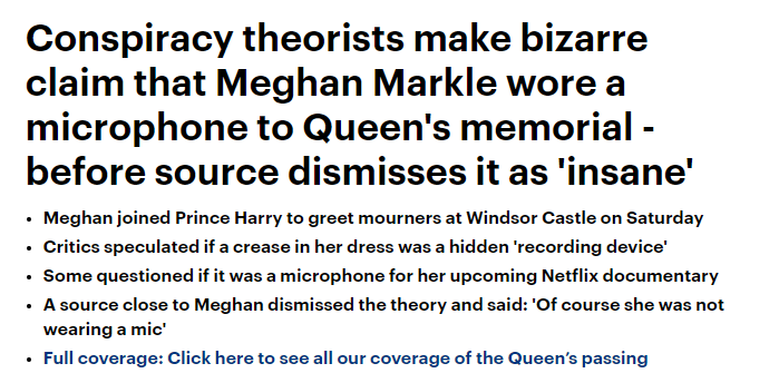 疯狂|梅根被怀疑戴着录音器为女王守孝,知情人否认:听起来太疯狂了
