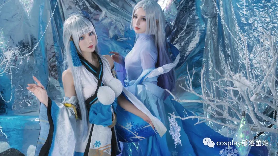 阴阳师|cos：阴阳师蝉冰雪女霁雪寻春cos正片@铁板烧鬼舞
