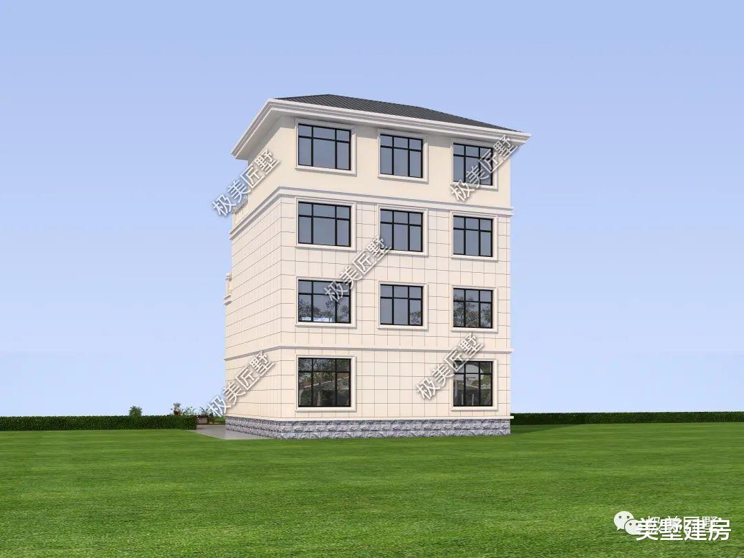 挑空客厅旋转楼梯彰显大气,四层美观大豪宅,你值得拥有!