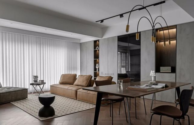 厚榭作品:专注内心丨105㎡现代轻工业风