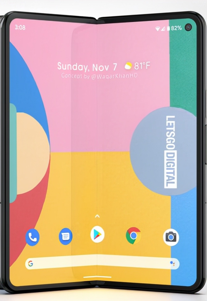 英特尔|谷歌Pixel Fold折叠屏手机曝光！外观抄三星，或比小米还便宜