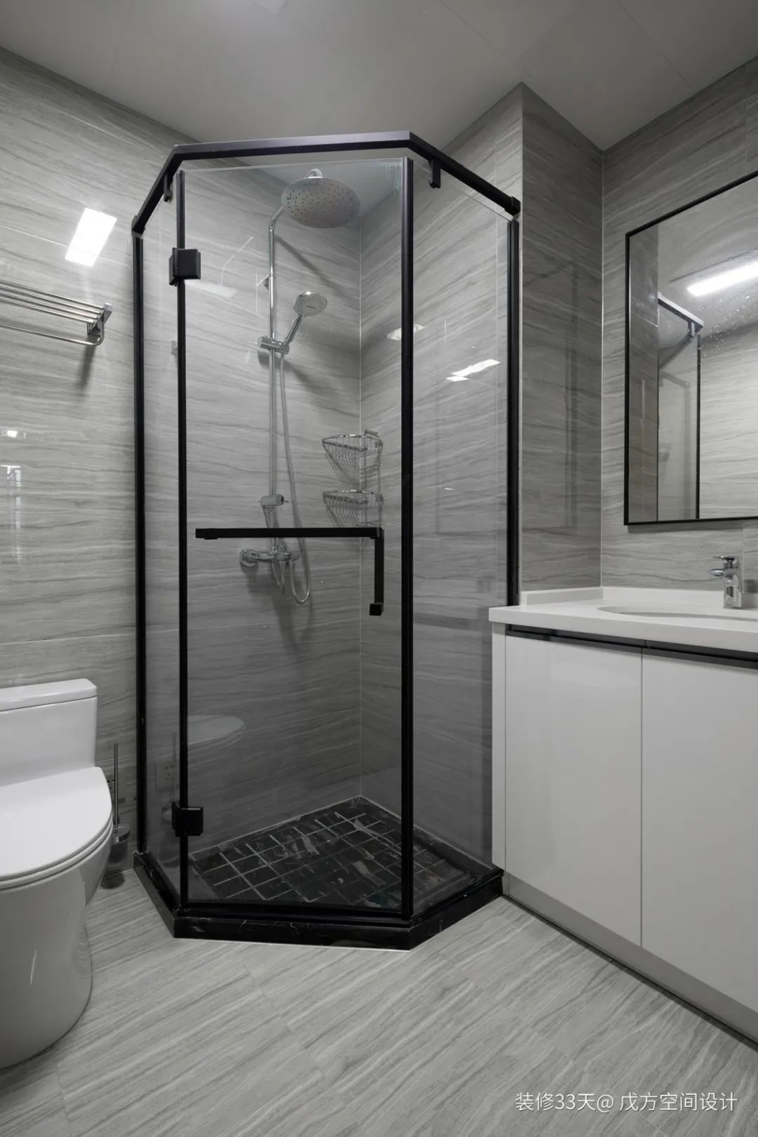 装修设计:实用130平素雅新中式四口之家