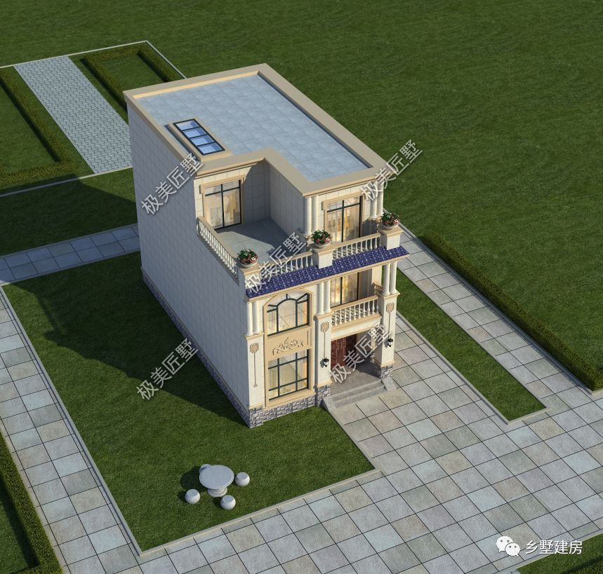 开间仅7.3米的自建房,外观简约大气,这个设计如何