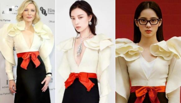 柳岩|16位女星红毯深V造型：鞠婧祎、杨紫缝高领口，柳岩大方秀曲线