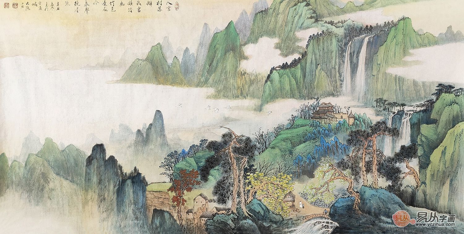 家中挂画 柔美了整个客厅选挂画 好看又不俗气