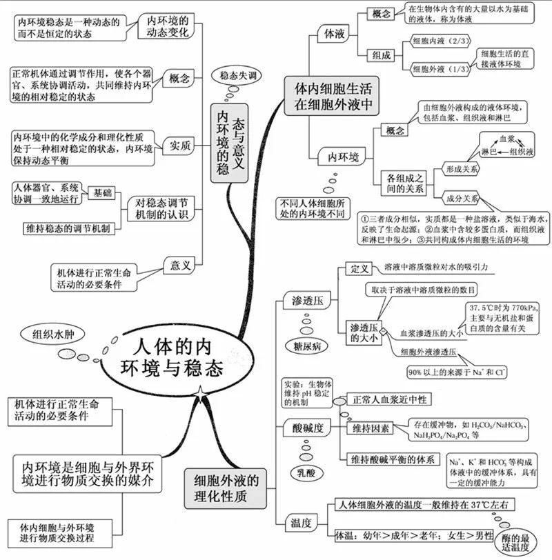 初中生物:重要知识点图解,内容清晰明了、简单易懂
