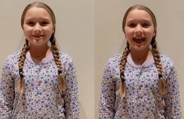 贝克汉姆|贝克汉姆小女儿近照显成熟,4个孩子全长偏,万人迷基因无人继承