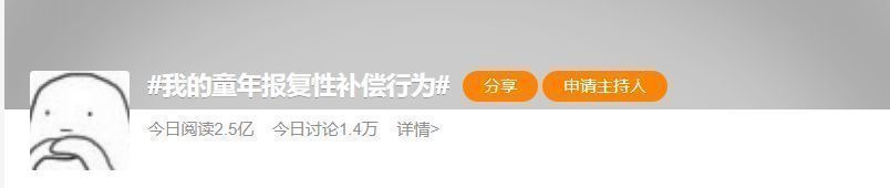你有哪些童年报复性补偿行为?