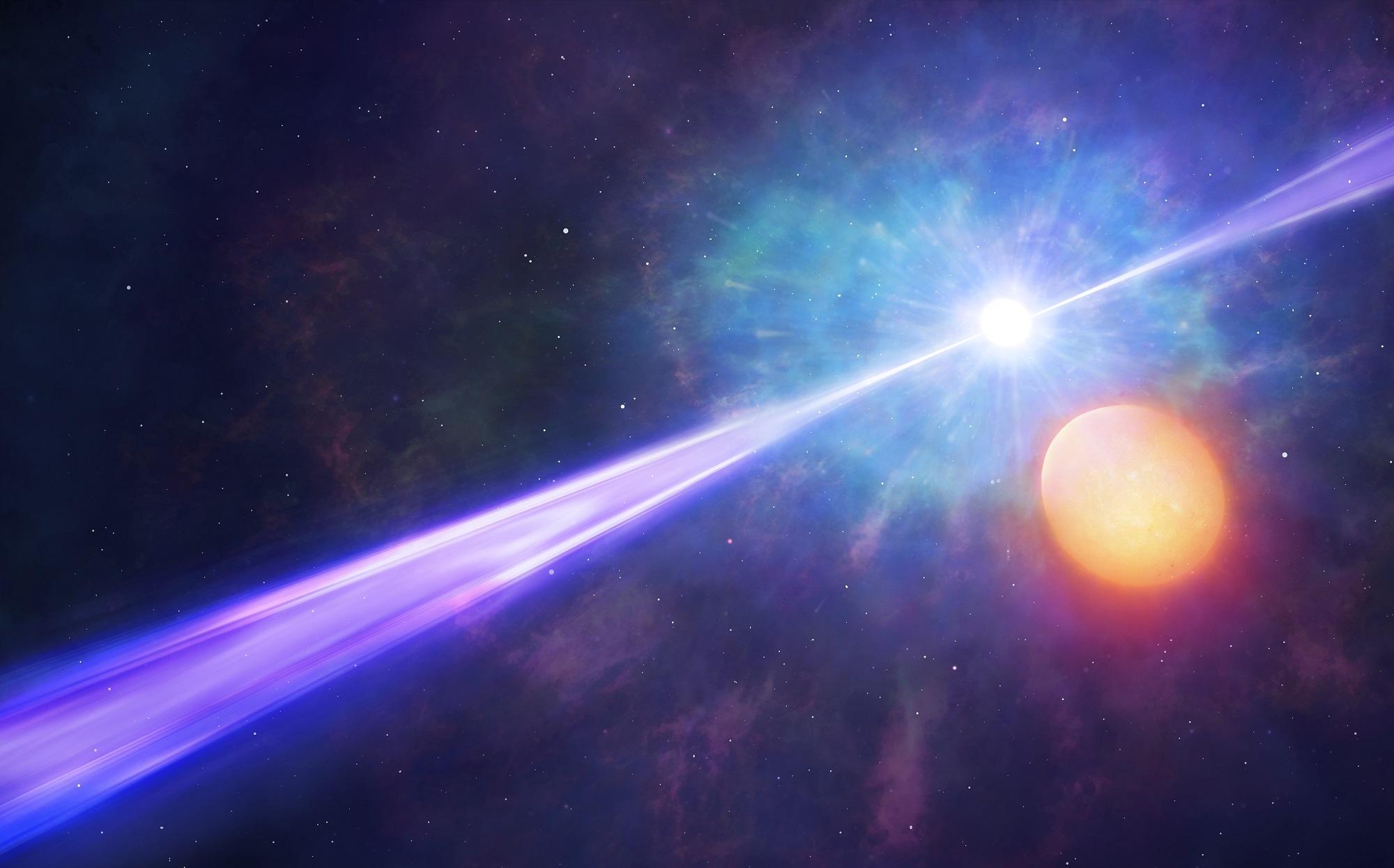 超光速真的存在?1.4亿光年外的中子星合并,粒子速度达到7倍光速