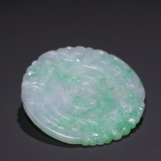 文玩|晚清 翡翠雕「一团和气」挂佩