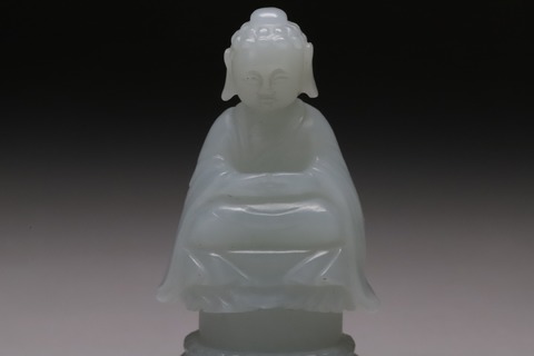 和田玉籽料|舊藏和田玉籽料“释迦牟尼小佛像” .