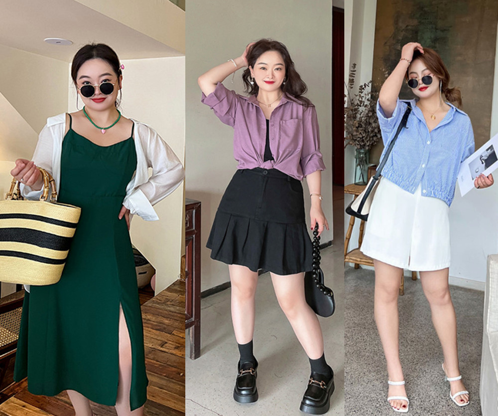 穿衣搭配|大胖子看过来!学会她的显瘦、显高“穿搭术”,胖姑娘也一样美!