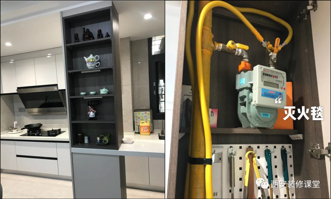 只包管道就浪费了,做成收纳就有价值了