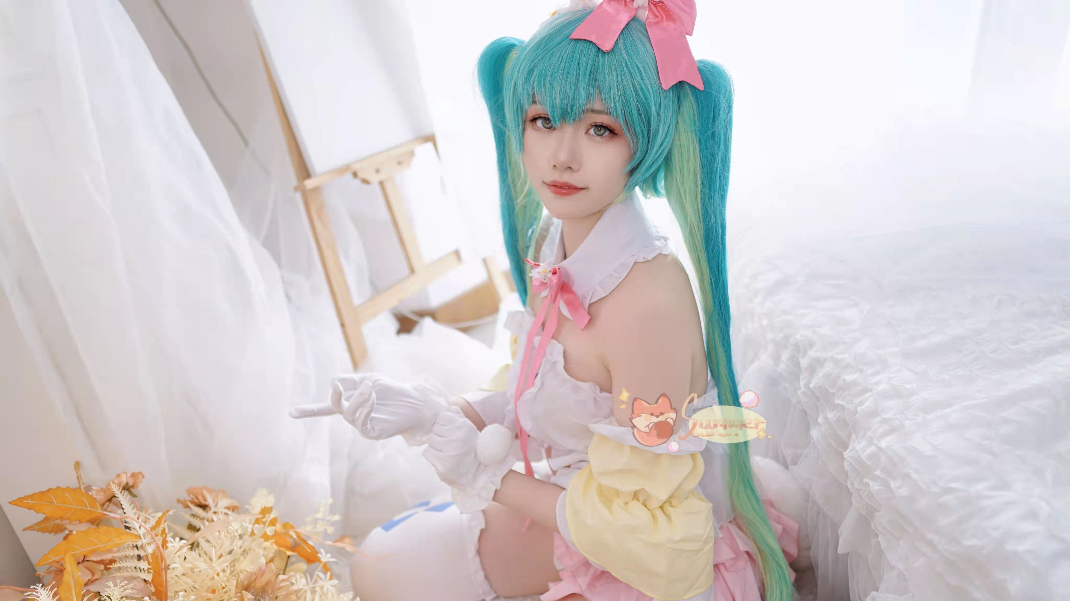 初音未来|《VOCALOID》初音未来-四季兔子cosplay
