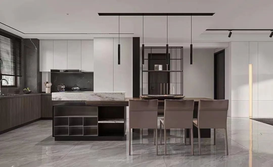 230㎡现代轻奢,表现主义的高级演绎