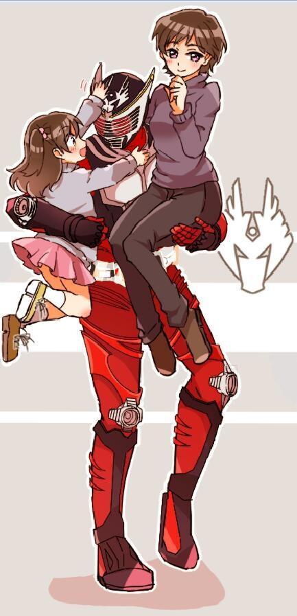 女孩|假面骑士们的幸福生活插画