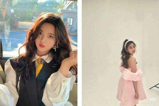 豌豆苗 年抛限定版樱花妆，怪戳人的