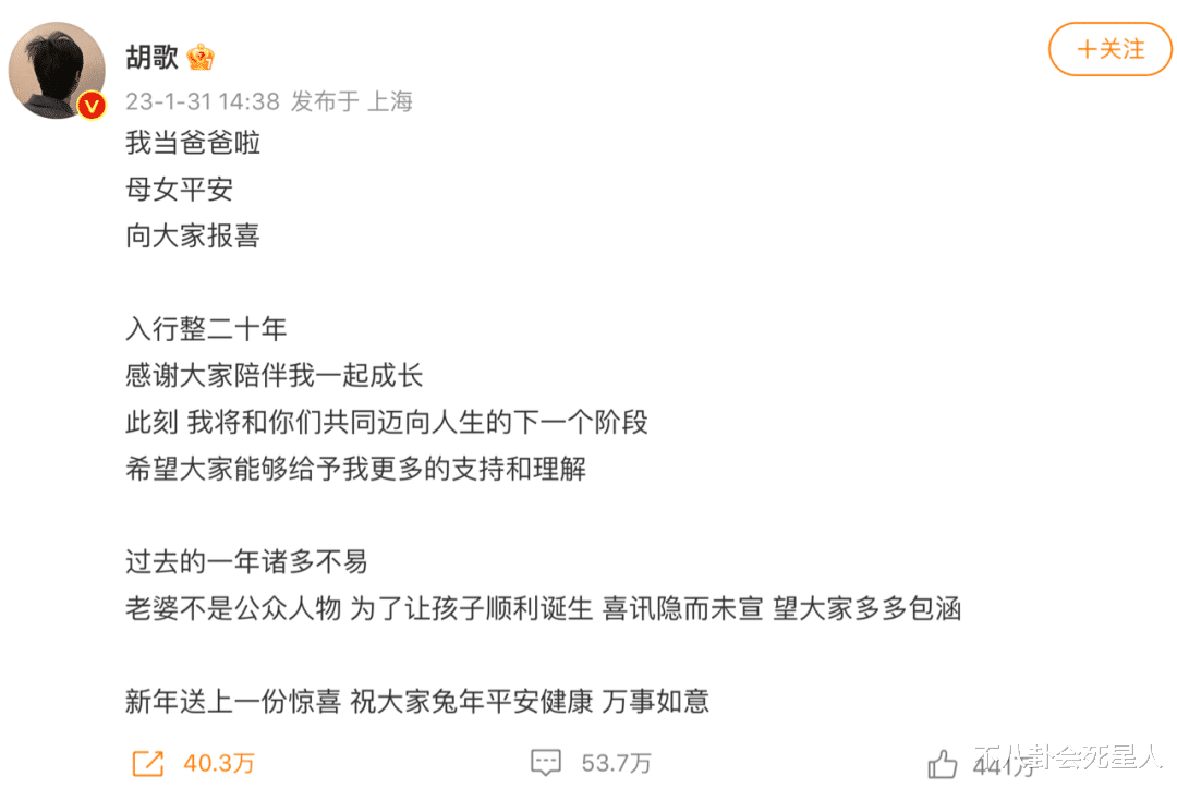 胡歌|胡歌妻子身份疑曝光：电影公司老总之女，上海交大博士后