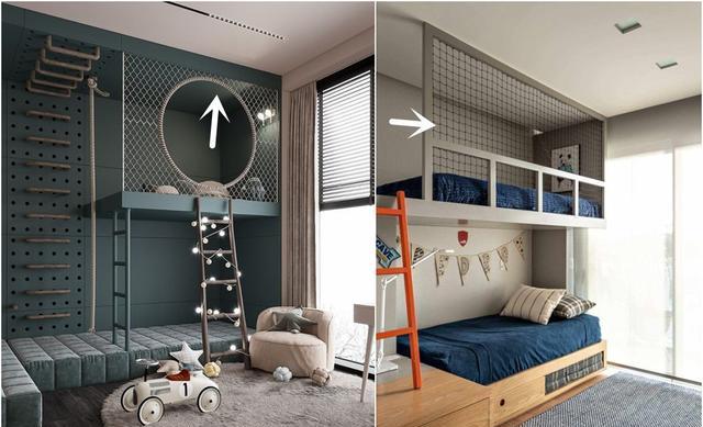 二层做挑空床,聪明人都会加个防护墙!颜值高不说,还有安全感