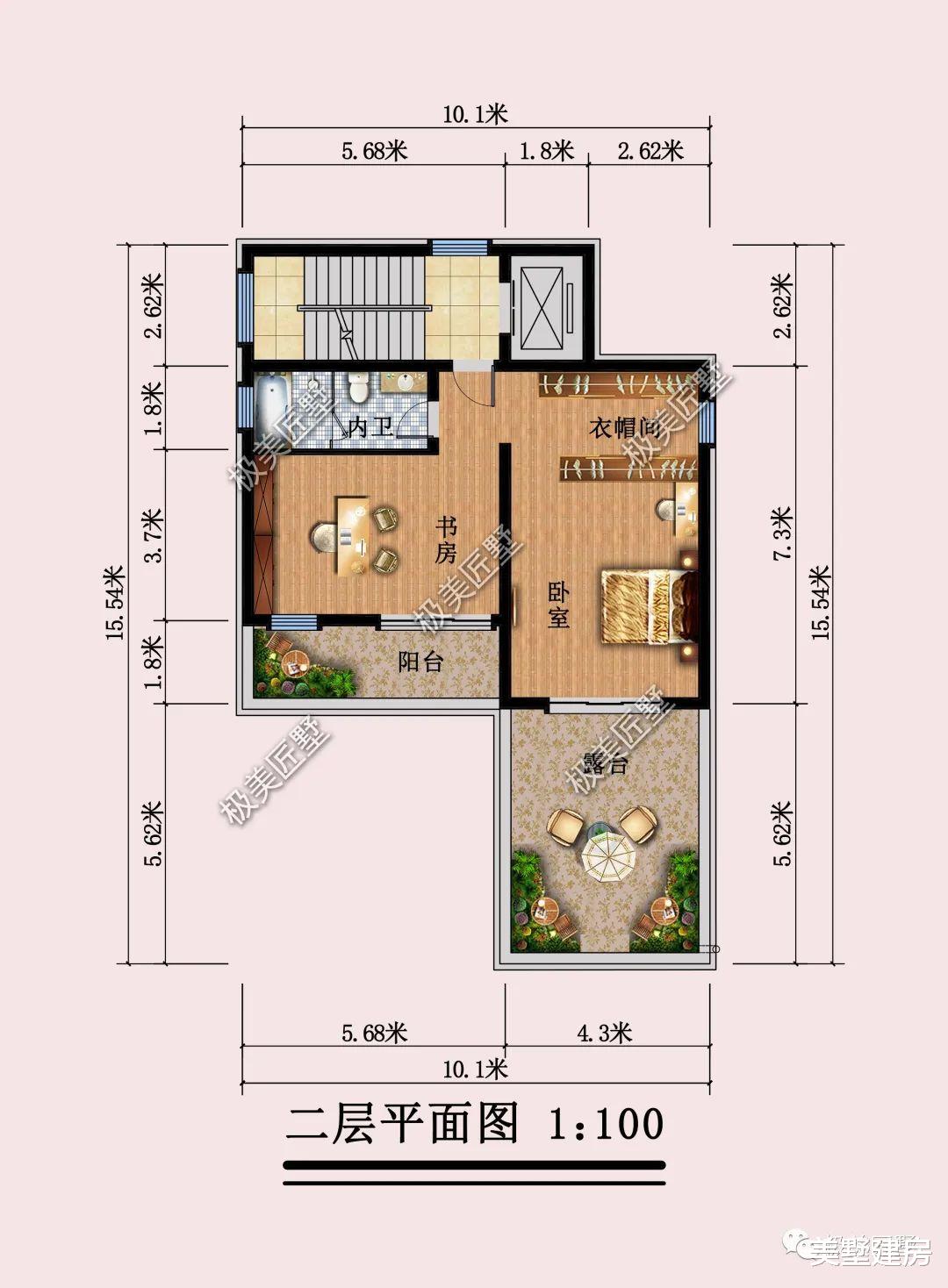 架空设计车库带护院,农村最理想的住宅设计!