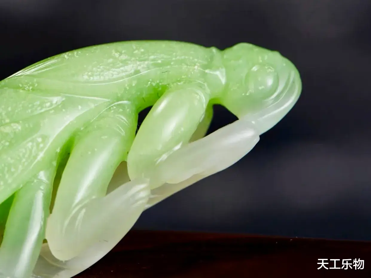 钱币|和田玉的玉中翠!五德加身的小螳螂!青海翠青料“金玉满堂”!