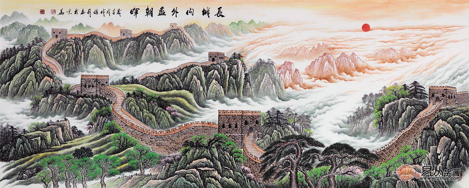 家居装饰 这些山水画作品魅力十足 客厅挂画好帮手