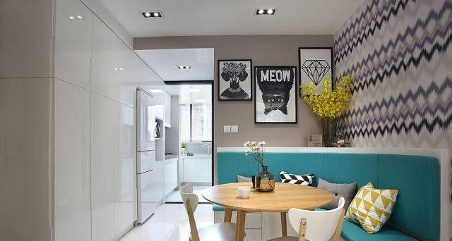 小户型餐厅卡座设计,给家1平米的情调!