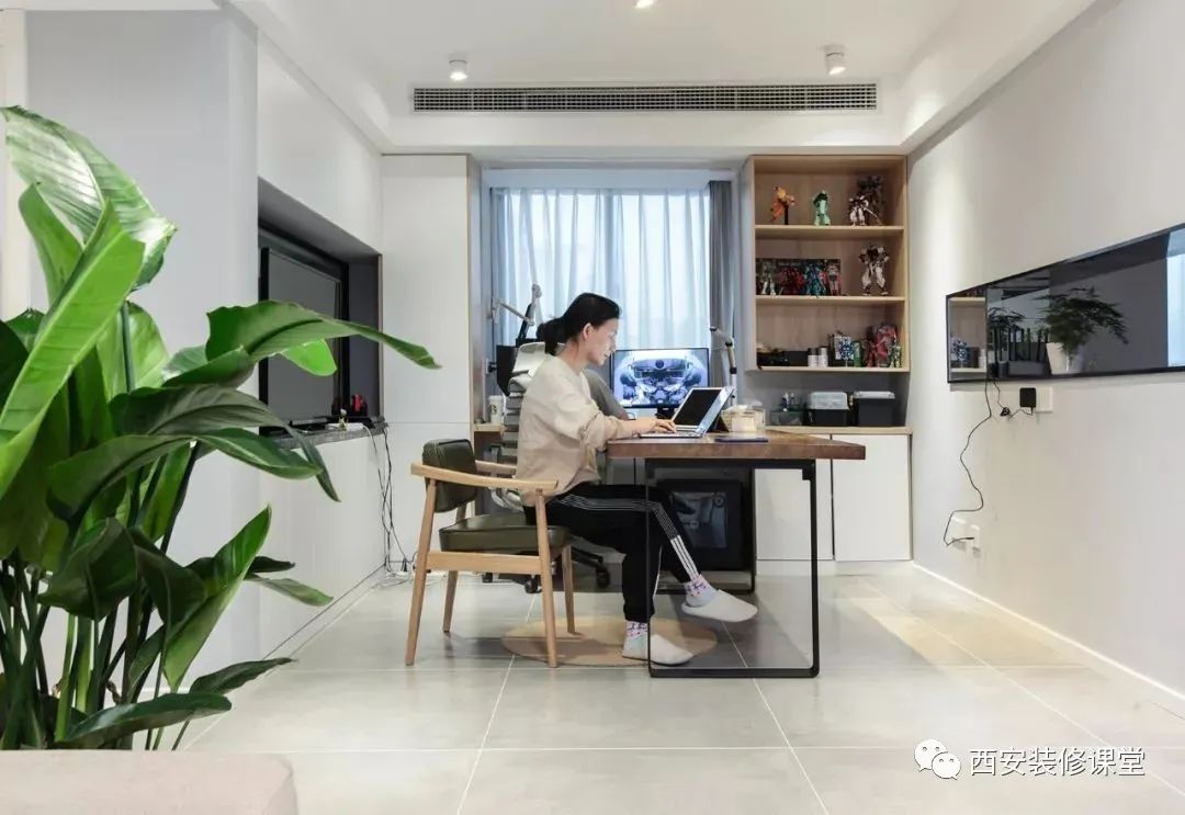 120㎡三室变两室,打造清爽婚房