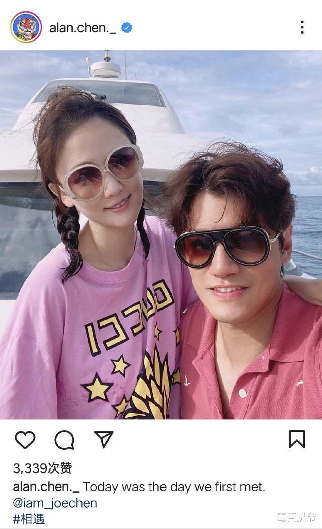 陈乔恩|陈乔恩Alan相识3周年!坐游艇出海庆祝好浪漫,夫妻俩越长越像