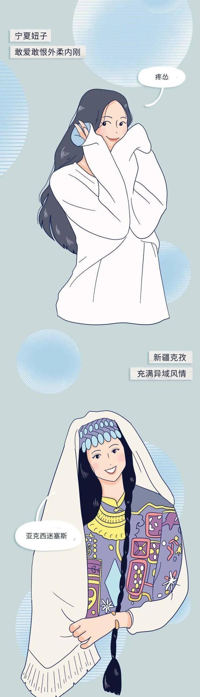 漫画|全国各省女生长相排行榜“出炉”，你的家乡上榜了吗？（漫画）