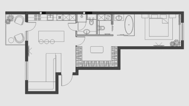 坚持沙发后背装一圈柜子，卧室改“走入式衣帽间”，实用大气极了
