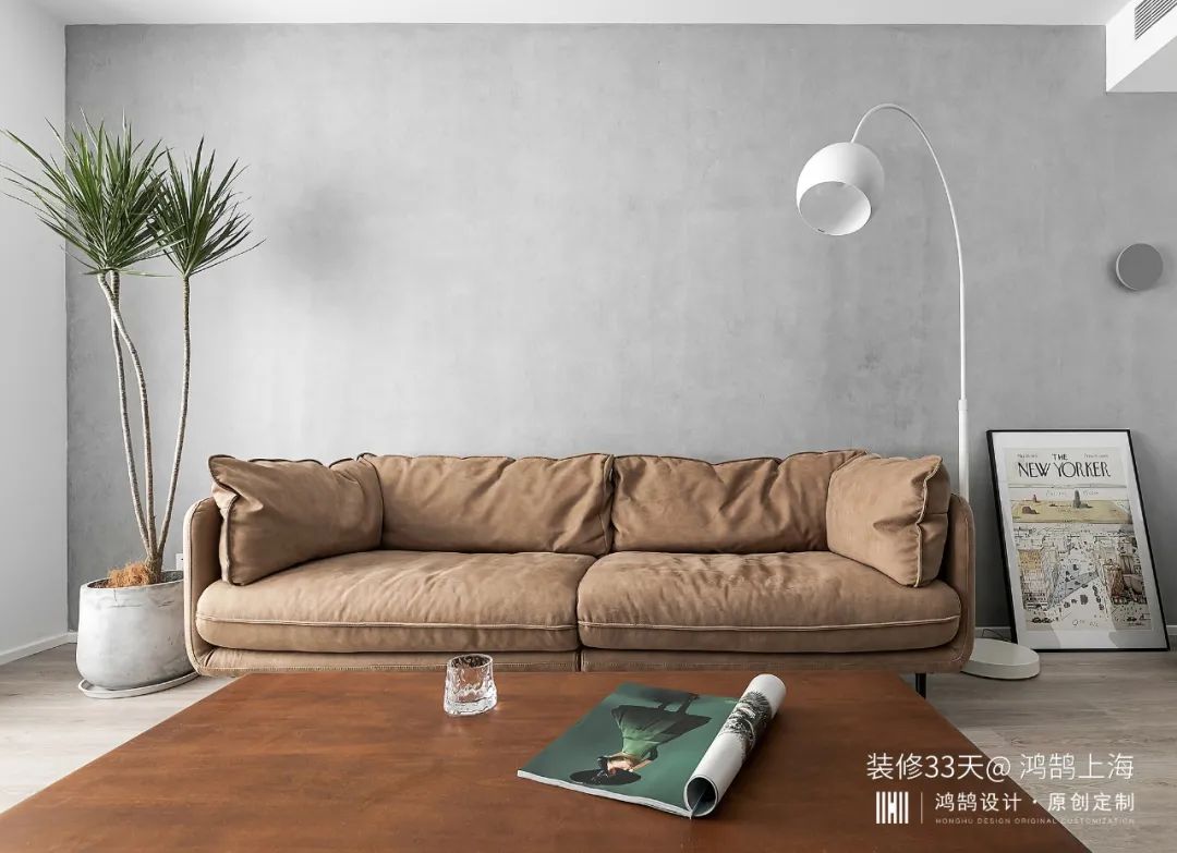 95平现代简约两室，开放厨房，中岛餐厅