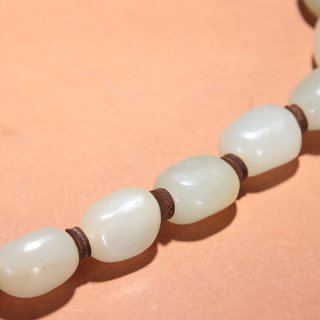 |旧藏-和田玉原石配绿松石手持