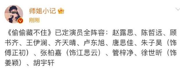 林家栋|赵露思《偷偷藏不住》女主角？男主从吴磊降级到陈哲远，不可信